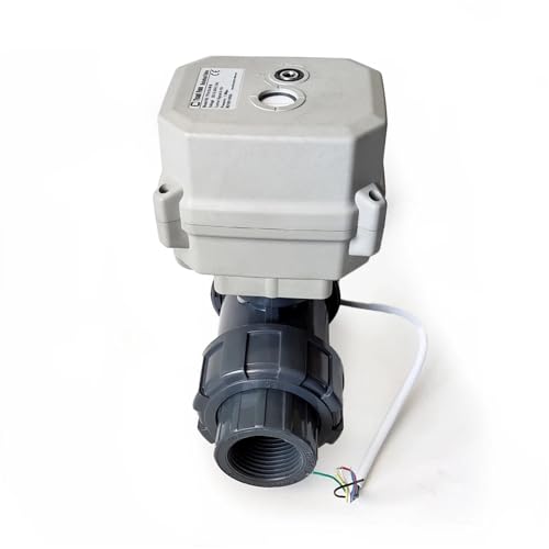 Válvula de bola motorizada DN20 DC12V con rosca BSP y control automático de agua 3