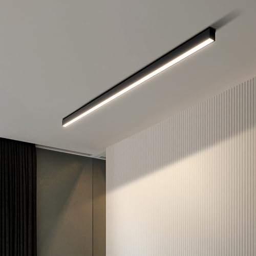 Plafonnier linéaire LED pour salon et chambre au style ferme rustique