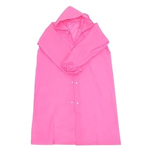 Supvox Damen Regenmantel Pink Radsport Poncho