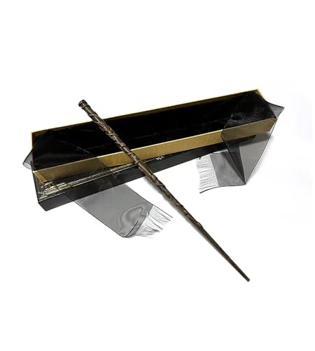 CustomOwnJewelry Zauberstab Hermine Granger Harry Potter Film Set Movie Props Wand Ollivanders Box Hermine Granger Kostüm Magic Wand, Braun, 15in