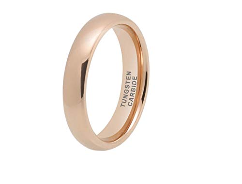 CROWNAL Alliance en tungstène poli pour homme et femme - 2 mm, 4 mm, 6 mm, 8 mm, 10 mm - Taille confortable - Taille 3 à 17, Or, platine, rose, argent,...