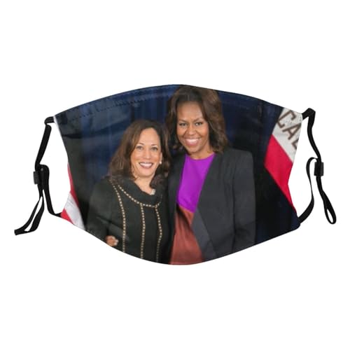 Kamala Harris and Michelle Obama for America Adult Dust Mask Adjustable Dust Face with 2 Filter58