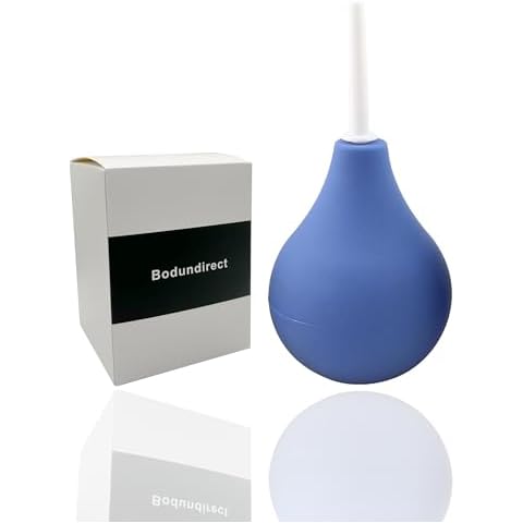 BodunDirect Anal Douche Enema Bulb Vaginal Douche Enema Cleaner for Women’s or Man’s Health -for Water or Coffee Colon Cleansing, Detox and Constipation (Blue, 7.4Ounce)… Cover