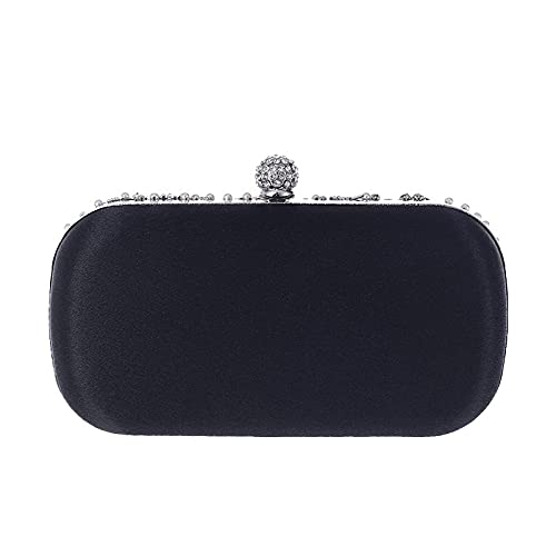 Missfiona Womens Crystal Beaded Wedding Purse Bridal Party Evening Bag Prom Handbag thumb #4