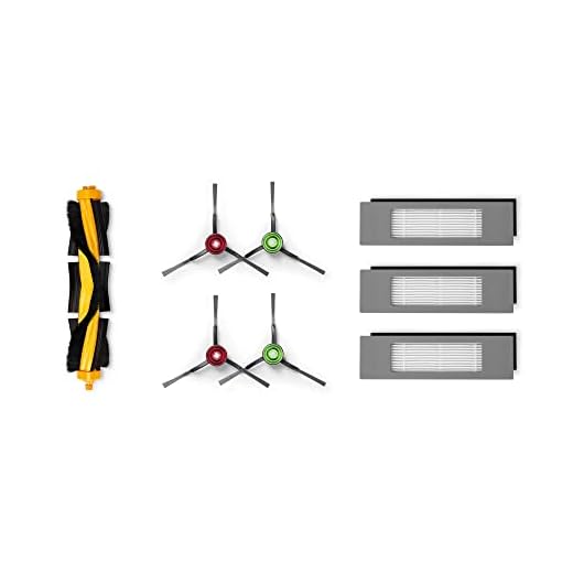 ECOVACS Buddy Kit (Hauptbürste, Seitenbürste, Filter) – Original Zubehör für OZMO 920, OZMO 950, T8, T9 und N8 Serie, DX5G-KTA, Weiß Schwarz Blau