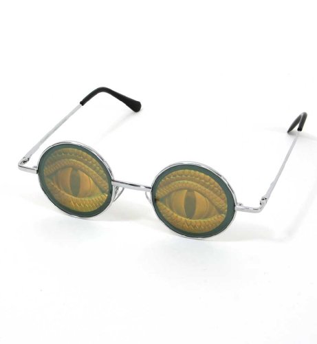 KarnevalsTeufel Hologramm-Brille Augen, Reptil, Schlange KarnevalsTeufel Hologramm-Brille Augen, Reptil, Schlange
