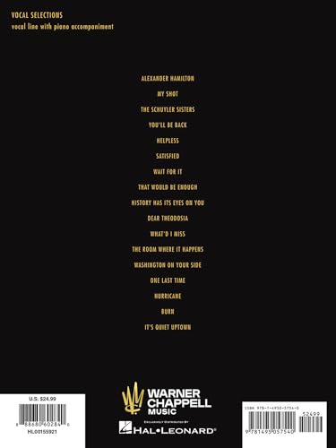 Hamilton : An American Musical (Vocal Selections)