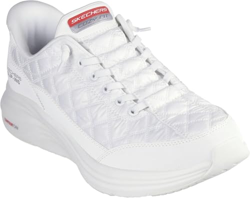 Skechers - Mens Contour Foam - Cozy Fit Slip On Shoes, Color White, Size: 10 M US