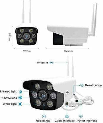 Image of TMY Outdoor CCTV Camera WiFi Bullet Wireless Security Camera, Full HD 1080p, IP66 with Night Vision, 2 Way Audio, Motion Detection Waterproof (TMY21)