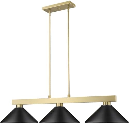 Z-Lite 152MGLD-MMB Cobalt Pendant, 3-Light 300 Total Watts, Modern Gold