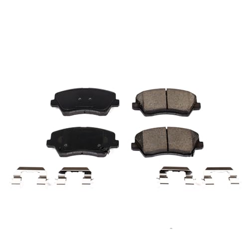Image of PowerStop Front Brake Pads for Hyundai Veloster 2016-17 |Veloster 2019-20 |Kia Forte 2017-18 |Forte5 2017-18 - Z17 Ceramic Brake Pads with Installation Hardware, 17-1828