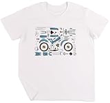 Imprimé en UE Vendax Motobecane 881m T-Shirt Unisexe Enfant Garçons Filles Blanc