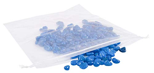 APQ Pack of 50 Clear Drawstring Bags 12 x 16. Clear Plastic Travel Bags 12x16. Thickness 2 mil. Travel Plastic Bags for Packing and Storing. Ideal for Industrial and Business Applications.
