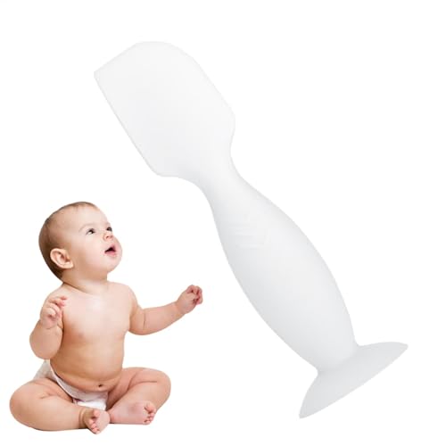 para crema de pañales, aplicador de pasta de silicona portátil, aplicador de pasta flexible con base de ventosa para crema de pañales, niños y niñas