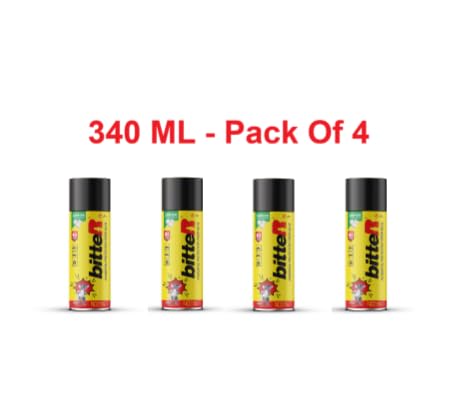 Image of bitteR 340 ML Rat Repellent for Car & Bike - Pack Of 4 | 60 Days Powerful Protection | Denatonium Benzoate + Camphor Fragrance | No Kill Only Repel | Free Mask & Gloves
