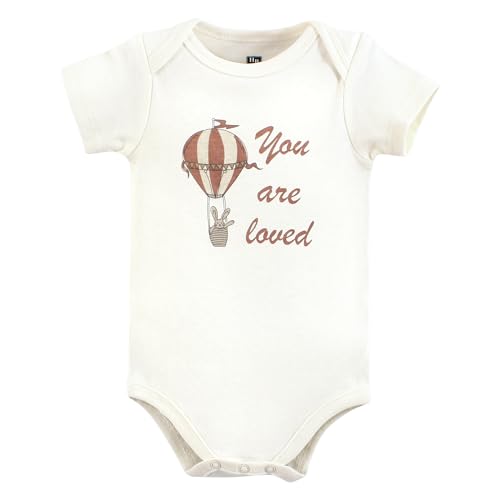 Image of Hudson Baby Unisex Baby Cotton Bodysuits, Hot Air Balloon, 18-24 Months