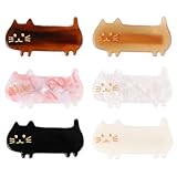 SUGAPILL 6 Pcs Cat Hair Accessories - Cute Barrettes for Girls, Women, Children's Day, Birthday Gift
