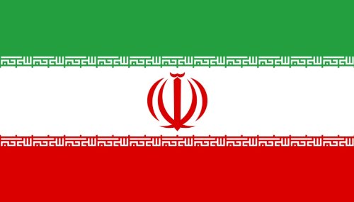 Qualitäts Fahne Flagge Iran 90 x 150 cm mit verstärktem Hissband