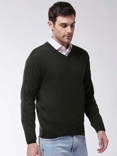 Image of Pivl Men's Winter V Neck Solid Sweaters ||Winterwear||