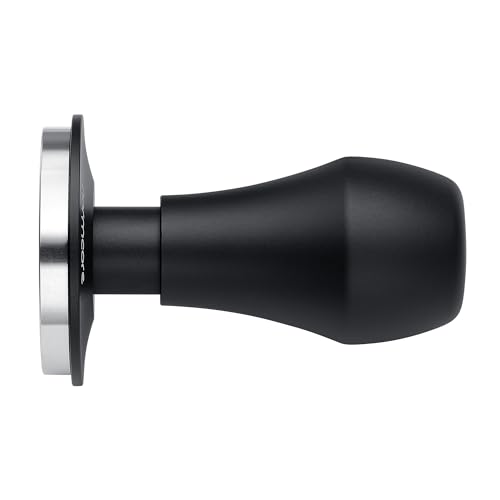 Image of Normcore 58.5mm Coffee Tamper V4.1 with Click Sound Feedback, Spring Loaded Tamper With Stainless Steel Flat Base, Compatible with 58mm Espresso Machine Portafilter, Black