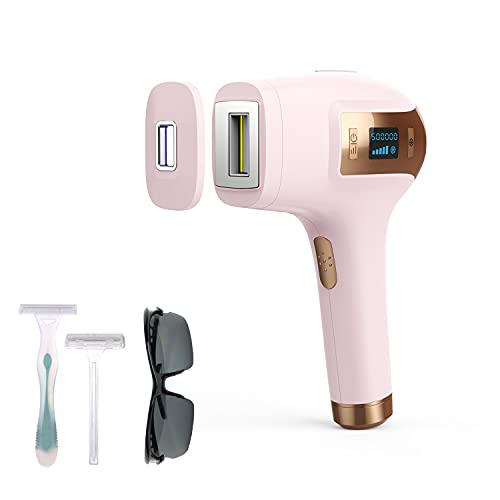 IPL Hair Removal with FDA Certification of US for Women and Men Permanent Hair Removal Painless Hair Remover & Upgrade Ice Compress - Armpits Back Legs Arms Armpits Face Bikini line Using at Home