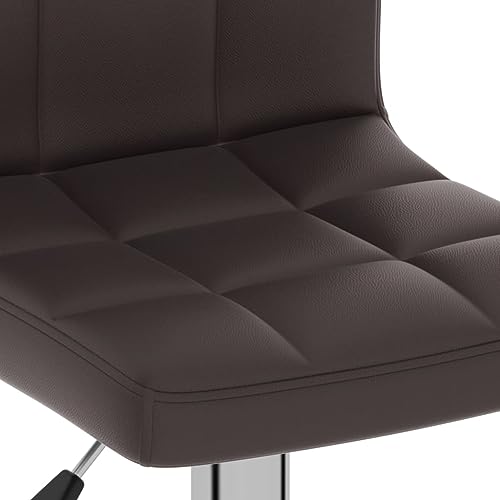 Tabouret de bar marron scandinave réglable en hauteur - 8