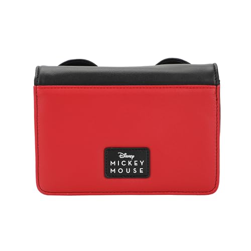 Bioworld Disney Mickey Mouse Crossbody Wallet, OSFA, Red3
