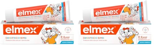 Elmex - Dentifricio per Bambini 50ml (Consegna in 48 Ore), Dentifricio per Denti da Latte, Protezione contro la Carie dei Bambini, Formula Delicata per la Protezione dei Denti da Latte