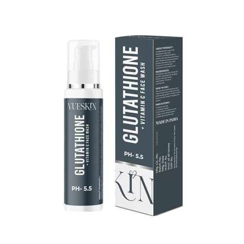 Image of VUESKIN Glutathione & Vitamin C Brightening Face Wash - Gentle Daily Cleanser for Glowing Skin
