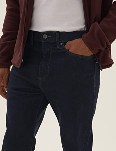Image of Marks & Spencer Mens Light Wash Mid Rise Straight Fit Jeans
