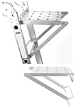Leiterregal-Tablett – 150 kg schwere, dreieckige Plattform for Werkzeuge, Farbdosen, Pflanzen...