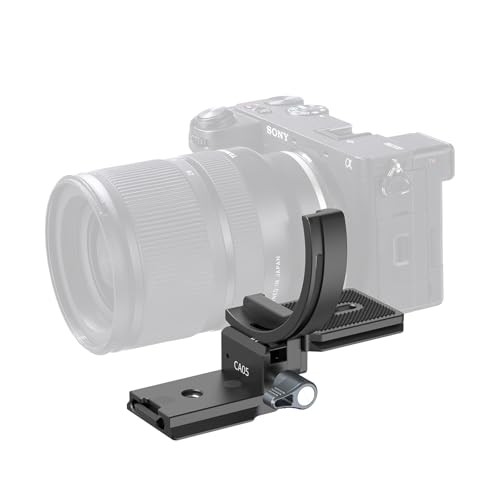 ULANZI C047 Rotatable Half Collar Mount Plate,Lens Collar for DSLR Cameras,Fits Arca-Type Plate,Compatible with Canon Nikon Fujifilm Sigma Lenses-Supports 75mm Ring Lens Mount Shooting