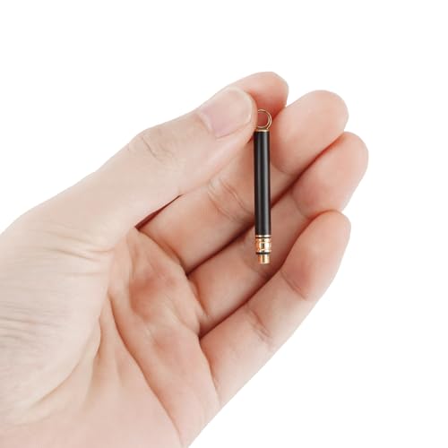 Image of Titanium Toothpick Holder, Portable 3 PCS Metal Toothpicks for Teeth, Mini Reusable Stainless Steel Toothpick Pocket Toothpicks for Home Outdoor,Black