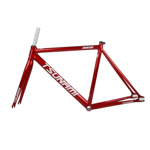 49/52/55/58CM ŒMAoCNt[Zbg 700C Cu[L[X100/120mm]ԃt[ A~[VOgbN]ԃt[ ]ԃtH[N(Red,52cm)
