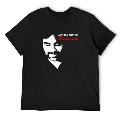 Photo de KANGQILU Andrea Bocelli Sentimento Mens T Shirt Black XXL