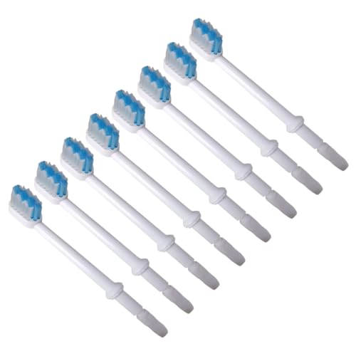 Accessoires pour jet dentaire : lot de 8 têtes de brosse pour hydropulseur usé