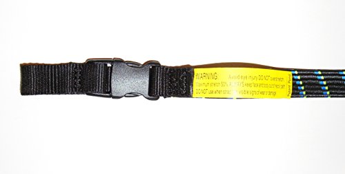 Image of ROK Straps 24 inch x 3 /4 inch Motorbike Luggage Stretch Strap 2 Pack Black /Blue