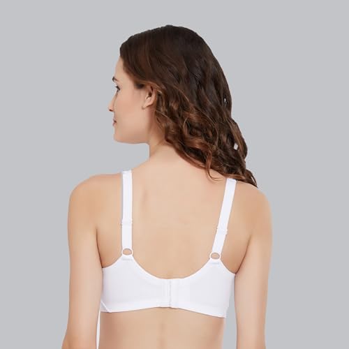 Image of SOIE Women Solid Full Coverage Polyamide Spandex Minimiser Non Padded Non Wired Bra Combo Pack of 2