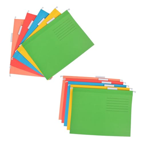 OSALADI 10Pcs Hanging File Folders File Clips for Filing Cabinet Office Accessories Efficient Document Organizer
