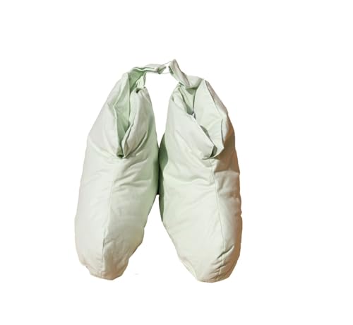 Betten Hofmann Kuschelwarme Daunenschuhe Bettschuhe Hausschuhe hellgrün...