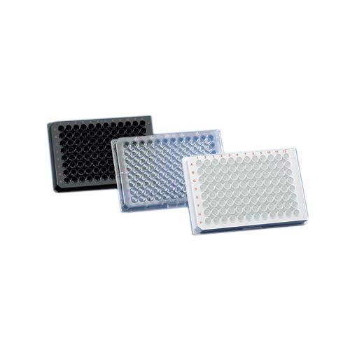 BrandTech Polystyrene White CellGrade Sterile F-Bottom 384-well Low Microplates, Well Volume 30 µl (Pack of 50)