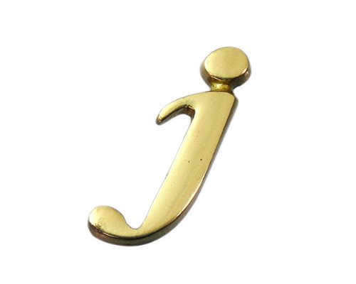 Amazon.co.jp: 光 真鍮ゴールド文字 小文字 j 00872710-1 QS20-J