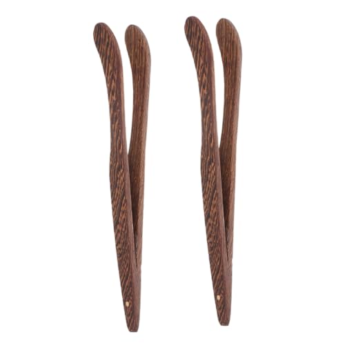 Gatuida 2pezzi Pinze Per Tè in Legno Da Accessori Multifunzionali Per Cerimonie Del Tè e Bustine Finitura Liscia e