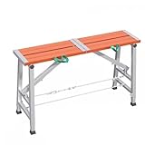 Pliable et rangement : cette plate-forme de travail dispose de charnières renforcées et épaisses pour un pliage facile avec une seule traction. La poignée de transport pratique en nylon permet un transport sans effort, tandis que le design compact assure un rangement facile. Parfaitement dimensionné pour tenir dans le coffre d'une petite voiture, c'est une solution idéale pour vos besoins d'espace de travail.