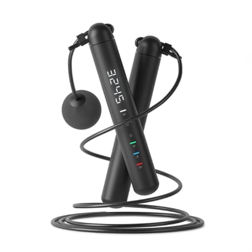 Buhdjfnke Tuya Smart Jump Rope, Análisis de Datos de Aplicaciones, Cuerdas para Saltar Entrenamiento para Gimnasio en Casa, para, Contador de Cuerdas para Saltar para Ejercicio(A)