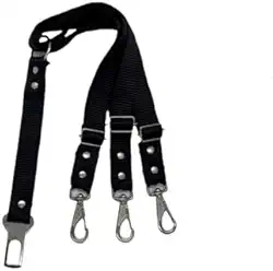 Cinto de segurança pet para cachorro e gato carro- Ajustável até 20kg (Cães e Gatos) - Compatível com Todos os Carros Brasileiros - Material Resistente e Transpirável