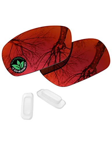 Image of Raydi Polycarbonate Replacement Lenses & Nosepads for Maui Jim Black Coral MJ249 Sunglasses