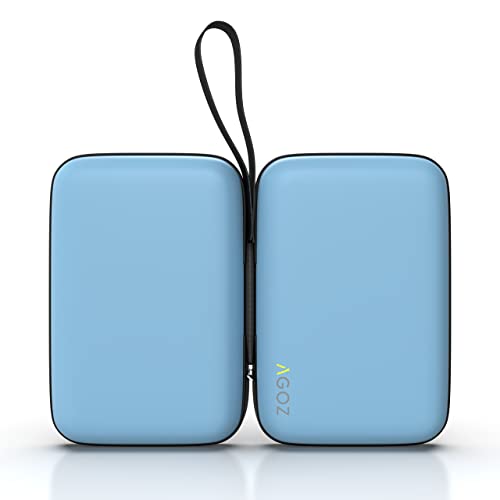 Image of AGOZ Carrying Case Compatible with Freestyle Libre 2 Reader, Travel Pouch Holster - Freestyle Libre Reader Protective Cover Holder with Wrist Strap (Blue)