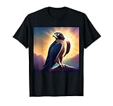 Peregrine Falcon On The Rock Tees