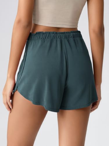 Image of ODODOS Modal Soft Lounge Shorts for Women Drawstring High Waist Casual Sleepwear Lightweight Cozy Pajama Bottom